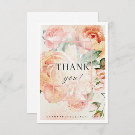 Vielen Dank Art Card Dankeskarte (Vorne/Hinten)