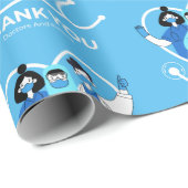 Vielen Dank Ärzte/Krankenpfleger Geschenkpapier (Rolleneckpunkt)