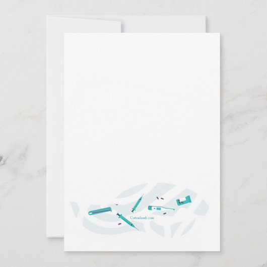 Vielen Dank, Ärzte und Krankenschwestern Dankeskarte (Rückseite)