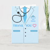 Vielen Dank, Ärzte und Krankenschwestern Karte (Vorderseite)