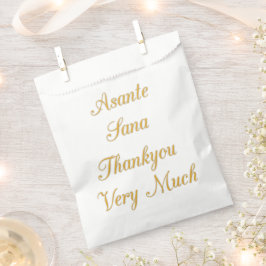 Vielen Dank Asante Sana Wertschätzung Nachricht Geschenktütchen