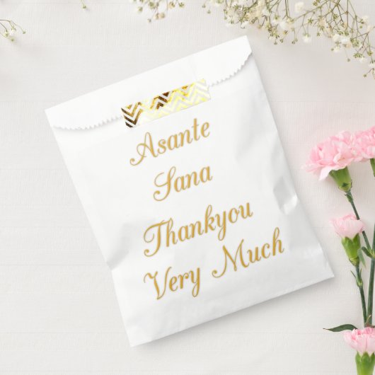 Vielen Dank Asante Sana Wertschätzung Nachricht Geschenktütchen (Versiegelt)