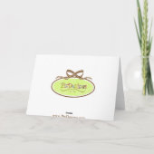 Vielen Dank auf der wilden Seite, zebra - Anpassba Dankeskarte (Rückseite)