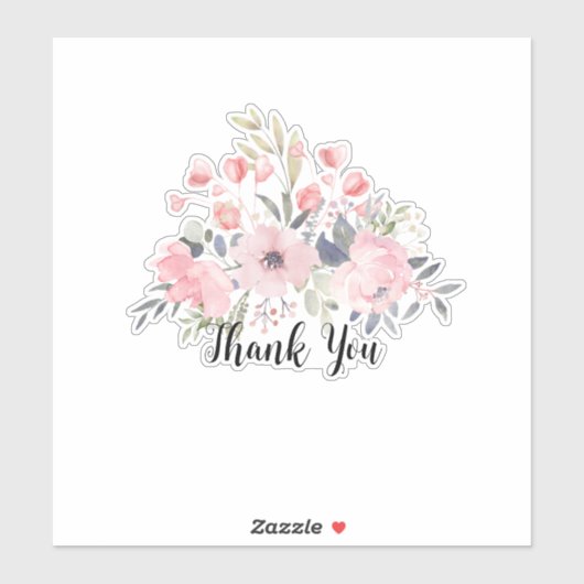 Vielen Dank Aufkleber (Blatt)