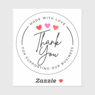 Vielen Dank Aufkleber