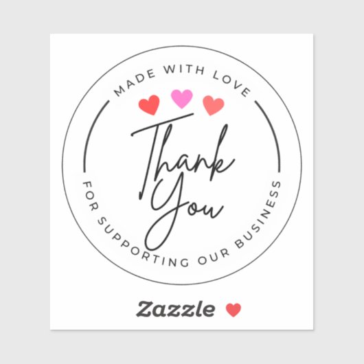 Vielen Dank Aufkleber (Blatt)