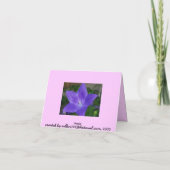 Vielen Dank aus dem Garten mit leeren Augen innen Dankeskarte (Rückseite)