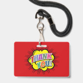 Vielen Dank Ausweis (Vorderseite mit Lanyard)
