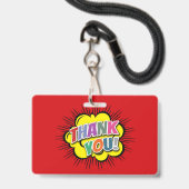 Vielen Dank Ausweis (Rückseite mit Lanyard)