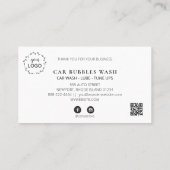 *~* Vielen Dank Auto Wash einfache QR Belohnungen  Treuekarte (Rückseite)