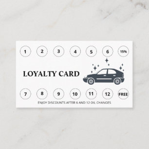 *~* Vielen Dank Auto Wash einfache QR Belohnungen  Treuekarte