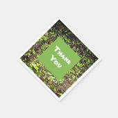 Vielen Dank Autumn belässt Green Brown Aufwertung Serviette (Ecke)