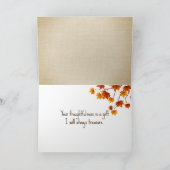 Vielen Dank Autumn Leaves Karte (Innenseite)