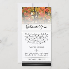 Vielen Dank Autumn Leaves Worte können nicht ausdr Dankeskarte