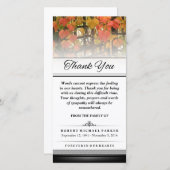 Vielen Dank Autumn Leaves Worte können nicht ausdr Dankeskarte (Vorne/Hinten)