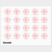 Vielen Dank Babe Herz Sonnenbrille rund Sticker (Blatt)