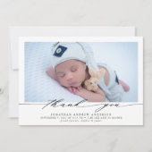 Vielen Dank Baby Birth Foto Collage Ankündigung (Vorderseite)