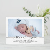 Vielen Dank Baby Birth Foto Collage Ankündigung (Stehend Vorderseite)