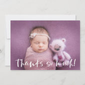 Vielen Dank | Baby Foto Vielen Dank | weiß (Vorderseite)