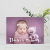 Vielen Dank | Baby Foto Vielen Dank | weiß (Stehend Vorderseite)