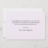 Vielen Dank | Baby Foto Vielen Dank | weiß (Rückseite)