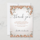 Vielen Dank, Baby in Bloom Spring Daisy Shower Dankeskarte (Vorderseite)