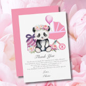 Vielen Dank Baby Panda Baby Shows Dankeskarte