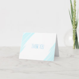 Vielen Dank, Baby Showcard Blue Watercolor Dankeskarte