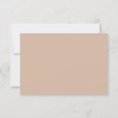 Vielen Dank Baby Shower Beige Dankeskarte (Rückseite)
