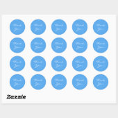Vielen Dank, Baby Shower Blue Sticker (Blatt)