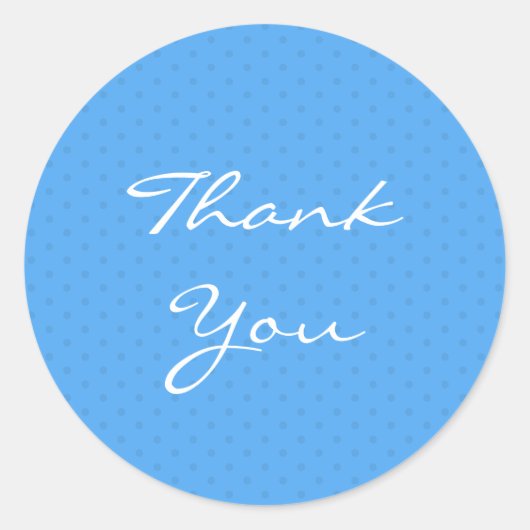 Vielen Dank, Baby Shower Blue Sticker (Vorderseite)