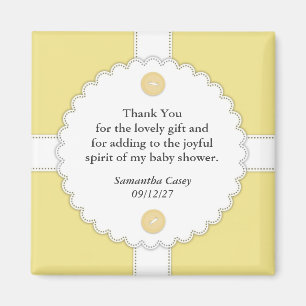 Vielen Dank, Baby Shower Dantel Magnet