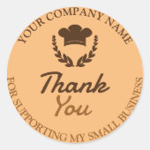 Vielen Dank, Bäckerei Custom Sticker Label (Vorderseite)