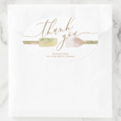 Vielen Dank, Bäckerei Kleine Business Konditorei S Ovaler Aufkleber (Tasche)