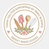 Vielen Dank, Bäckerei Sticker (Vorderseite)