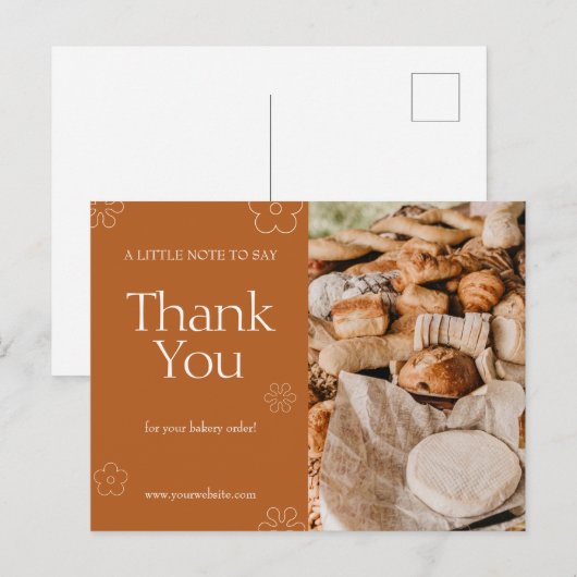 Vielen Dank Bakery Postcard Postkarte (Vorne/Hinten)