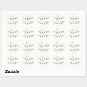 Vielen Dank Banner Cupcake Topper Label Runder Aufkleber (Blatt)