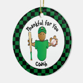 Vielen Dank Baseball Coach Budget Holiday Geschenk Keramik Ornament (Links)