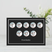 Vielen Dank Baseball Custom Personalisiert Dankeskarte (Stehend Vorderseite)