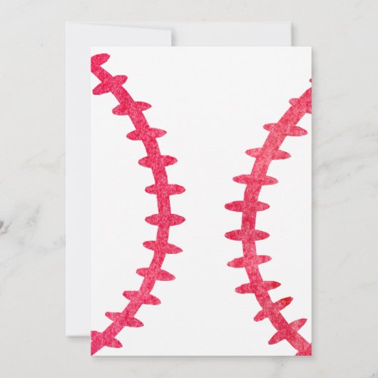 Vielen Dank Baseball Sports Blue Personalisiert Dankeskarte (Rückseite)