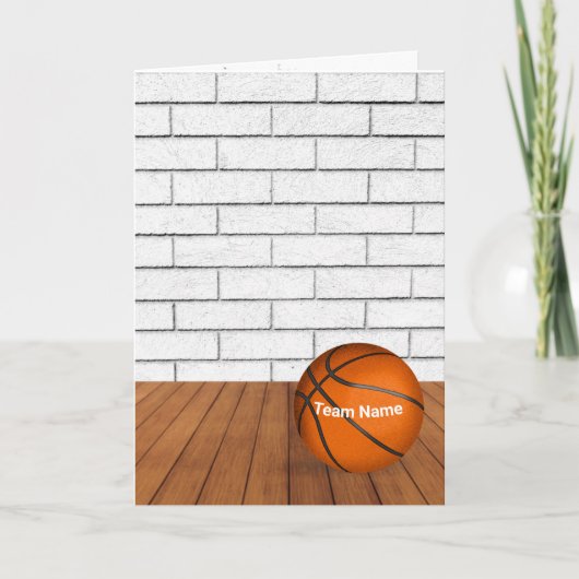 Vielen Dank Basketball Coach Card Karte (Vorderseite)
