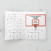 Vielen Dank Basketball Coach Card Karte (Innenseite)