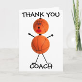 Vielen Dank Basketball Coach Dankeskarte (Vorderseite)