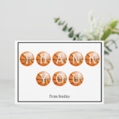 Vielen Dank Basketball Custom Personalisiert (Stehend Vorderseite)