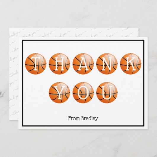 Vielen Dank Basketball Custom Personalisiert (Vorne/Hinten)