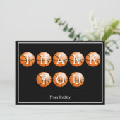 Vielen Dank Basketball Custom Personalisiert (Stehend Vorderseite)