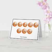 Vielen Dank Basketball Custom Personalisiert