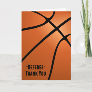 Vielen Dank Basketball Referent für Professionalit Dankeskarte
