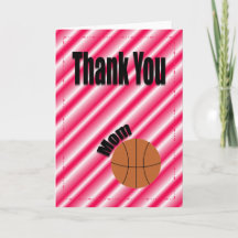 Vielen Dank Basketball Team Mama Card