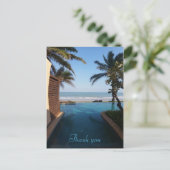 Vielen Dank, Beach Postkarte (Stehend Vorderseite)